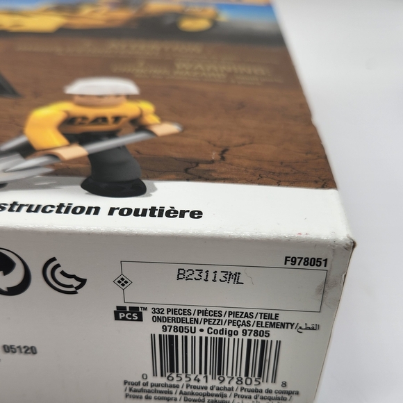 MEGA BLOKS 2013 AMERICAN BUILDERS CAT ROADBUILDING UNIT 332 PCS AGES 5+ #97805 - Picture 7 of 7